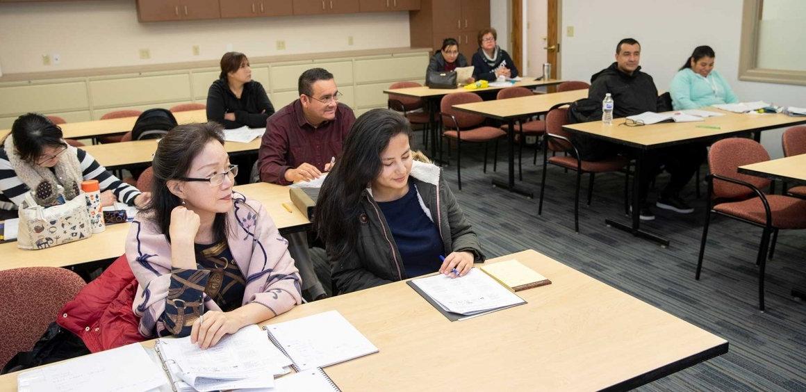 Students at Central Falls Workforce Hub